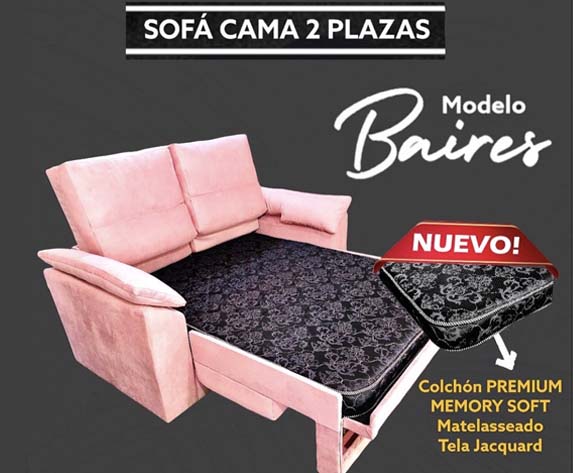 SOFA CAMA 2 Plazas Modelo Baires