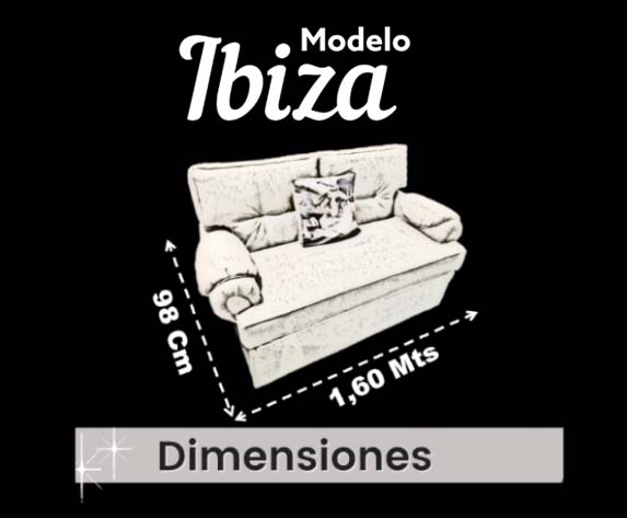 SOFA CAMA 2 Plazas Modelo Ibiza