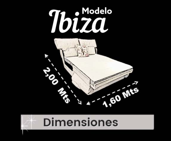 SOFA CAMA 2 Plazas Modelo Ibiza